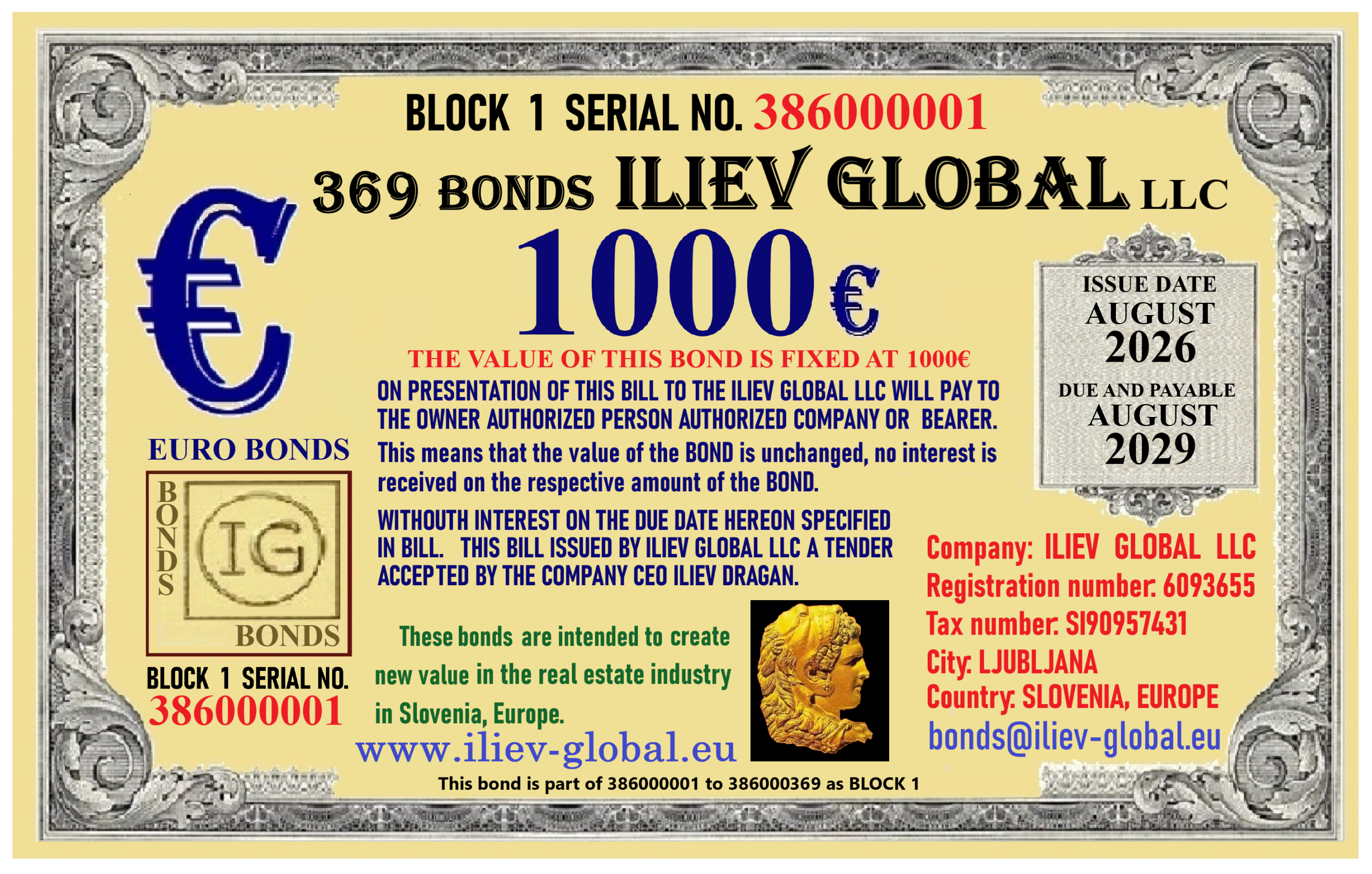 ILIEV GLOBAL 369 Bond